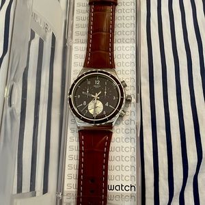 Swatch Watch Brown Belt